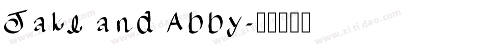 Jake and Abby字体转换